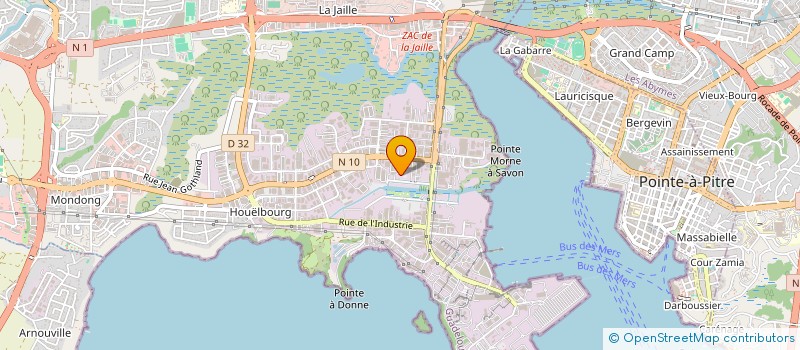 localisation de l'entreprise NOUVELLE SOCIETE SAGIP GUADELOUPE  BAIE-MAHAULT