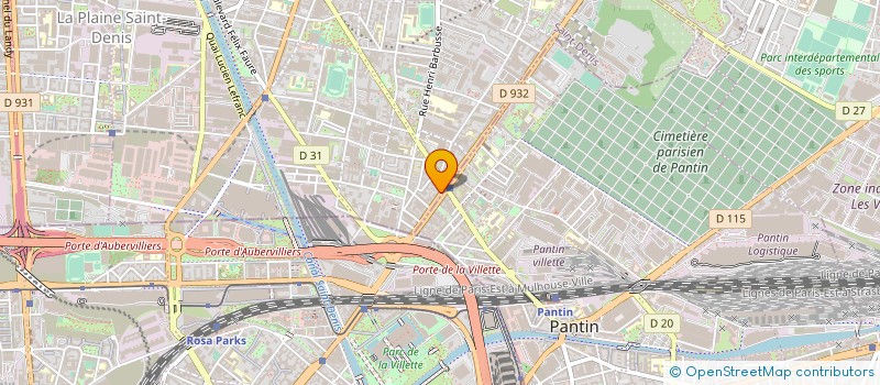 localisation de l'entreprise NOUVELLE SOCOMEX à AUBERVILLIERS