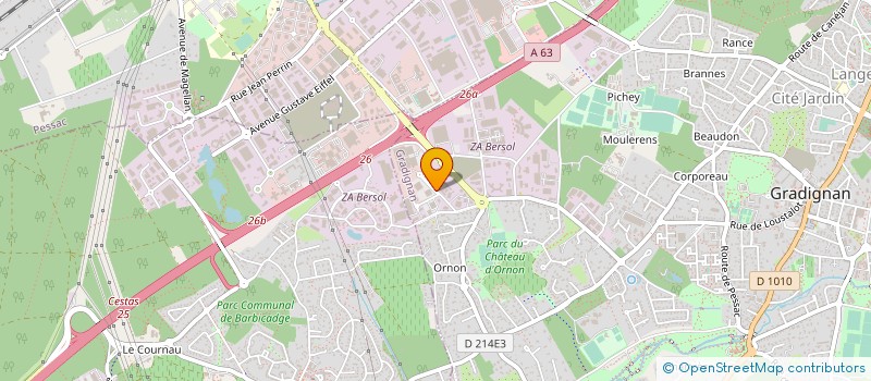 localisation de l'entreprise NOUVELLE SOLIDARITE  GRADIGNAN