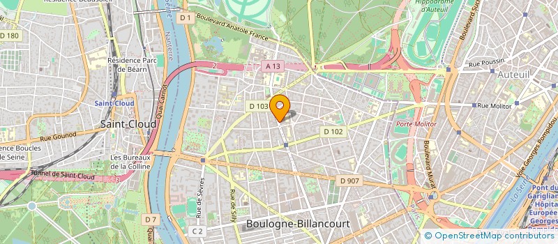 localisation de l'entreprise NOUVELLE SOPAREST à BOULOGNE-BILLANCOURT