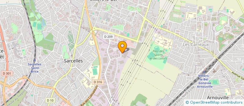 localisation de l'entreprise NOUVELLE TAIBA  SARCELLES