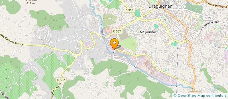 localisation de l'entreprise NOUVELLE TECHNIQUE DU BATIMENT à DRAGUIGNAN