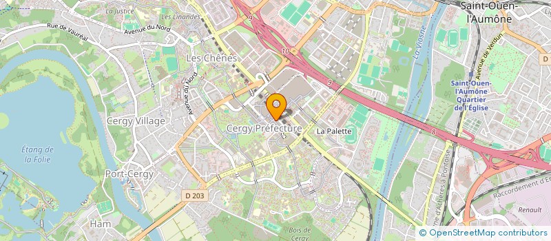 localisation de l'entreprise NOUVELLE TECHNIQUE DU BATIMENT MINAULT-RETORE  CERGY