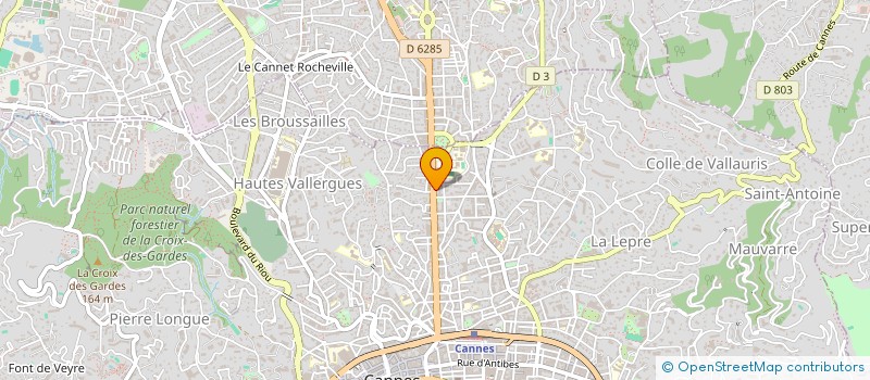 localisation de l'entreprise NOUVELLE TERRE à CANNES