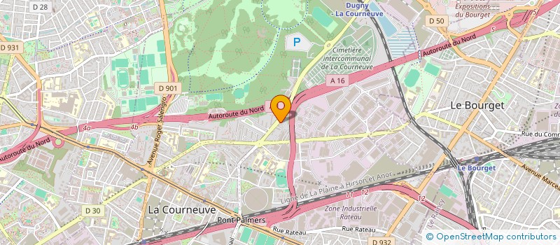 localisation de l'entreprise NOUVELLE TP 2000 à LA COURNEUVE