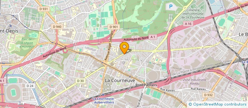 localisation de l'entreprise NOUVELLE UTILITE à LA COURNEUVE