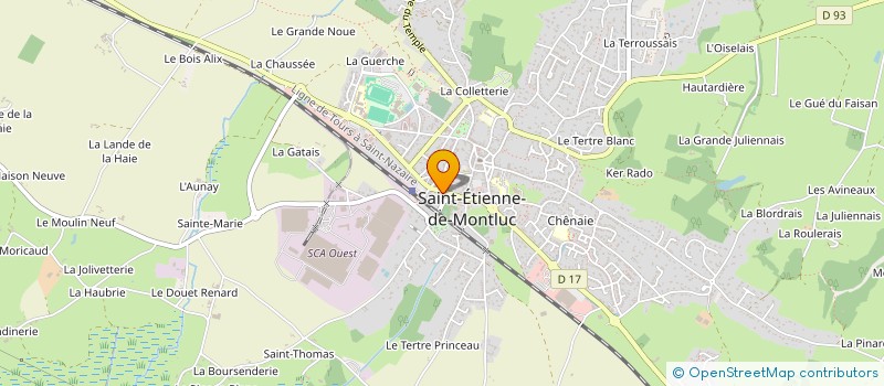 localisation de l'entreprise NOUVELLE VAGUE à SAINT-ETIENNE-DE-MONTLUC