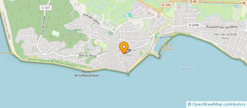 localisation de l'entreprise NOUVELLE VAGUE à LA TRANCHE-SUR-MER
