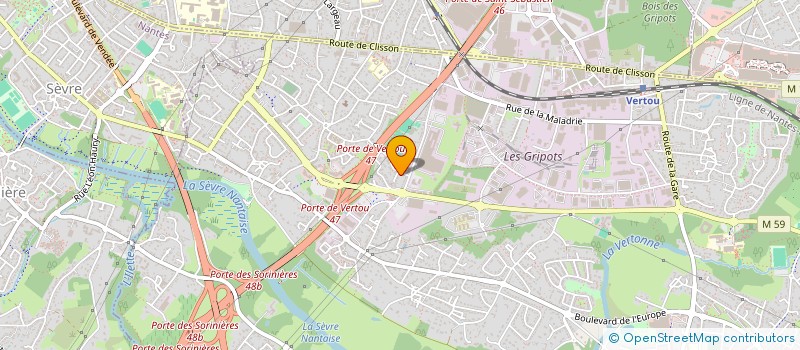 localisation de l'entreprise NOUVELLE VAGUE  VERTOU