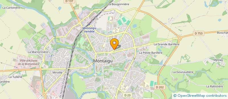 localisation de l'entreprise NOUVELLE VAGUE COIFFURE à MONTAIGU-VENDEE