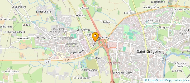 localisation de l'entreprise NOUVELLE VERSION LITERIE à MONTGERMONT