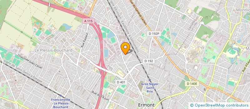 localisation de l'entreprise NOUVELLE VIE à ERMONT