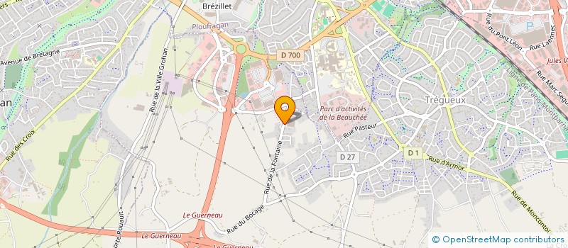 localisation de l'entreprise NOUVELLE VIE  TREGUEUX