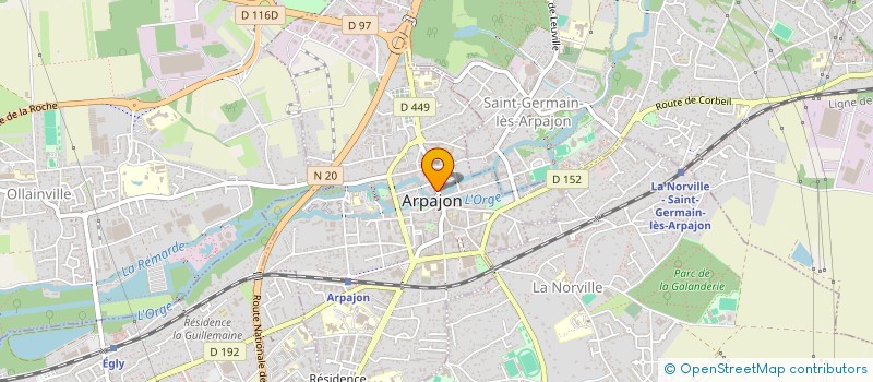 localisation de l'entreprise NOUVELLE VIE à ARPAJON