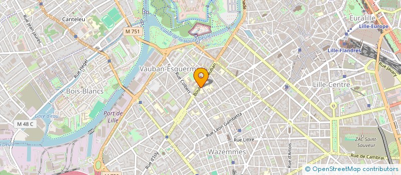 localisation de l'entreprise NOUVELLE VISION à LILLE
