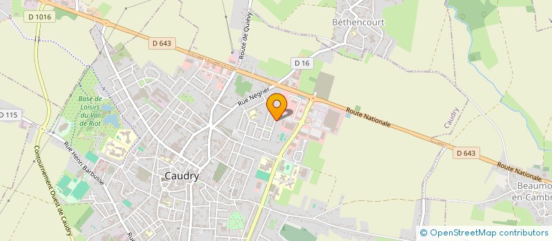 localisation de l'entreprise NOUVELLE VISION SERVICE  CAUDRY