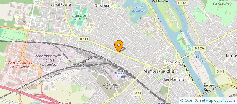 localisation de l'entreprise NOUVELLE VOIE POUR L'EGALITE FAMILIALE (NVEF)  MANTES-LA-JOLIE