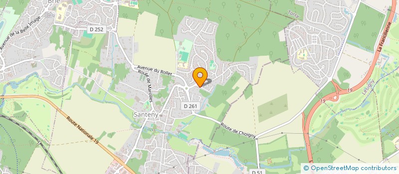 localisation de l'entreprise NOUVELLE ZONE ARTISTIQUE NZA  SANTENY