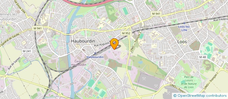 localisation de l'entreprise NOUVELLES AMBULANCES ANDRIEUX  HAUBOURDIN