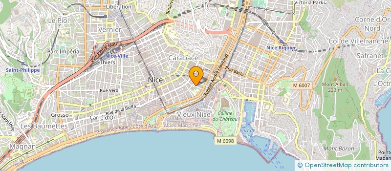 localisation de l'entreprise NOUVELLES ATTITUDES à NICE