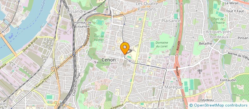 localisation de l'entreprise NOUVELLES CONSTRUCTIONS GIRONDINES à CENON