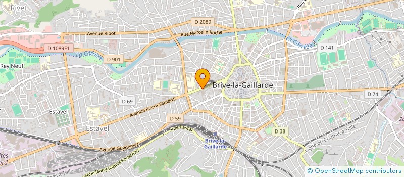 localisation de l'entreprise NOUVELLES D ICI ET D AILLEURS  BRIVE-LA-GAILLARDE