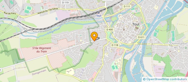 localisation de l'entreprise NOUVELLES ENERGIES 54  TOUL