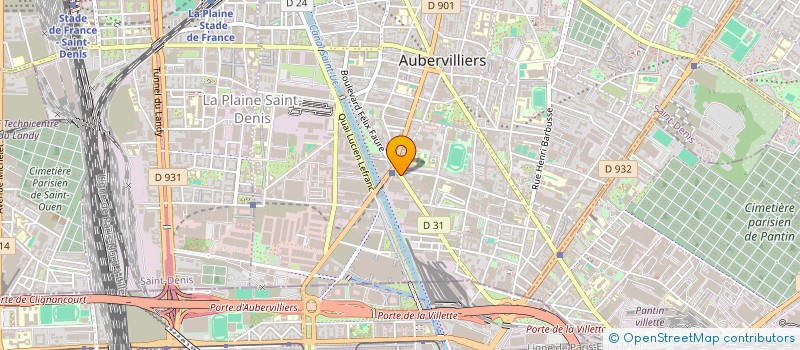 localisation de l'entreprise NOUVELLES ENERGIES DE FRANCE SOLAIRES à AUBERVILLIERS