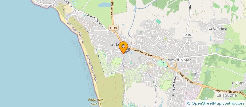 localisation de l'entreprise NOUVELLES PAILLOTES à BRETIGNOLLES-SUR-MER