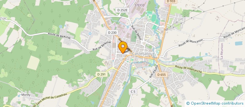 localisation de l'entreprise NOUVELLES PROMOTIONS EUROPEENNES  CASTELJALOUX