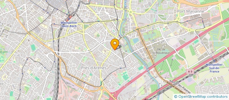 localisation de l'entreprise NOUVELLES SURFACES  MONTPELLIER