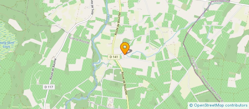 localisation de l'entreprise NOUVELLES TECHNIQUES OENOLOGIQUES à SUZE-LA-ROUSSE