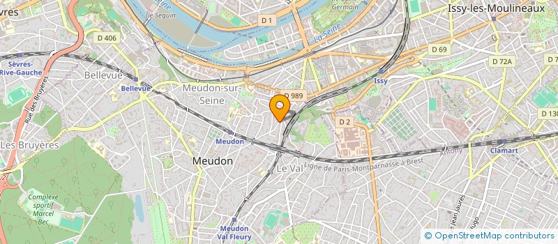 localisation de l'entreprise NOUVELLES VOIES à MEUDON