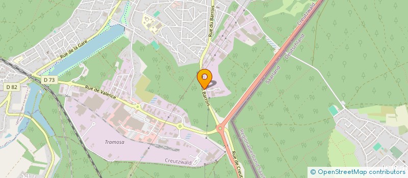 localisation de l'entreprise NOUVEX à CREUTZWALD