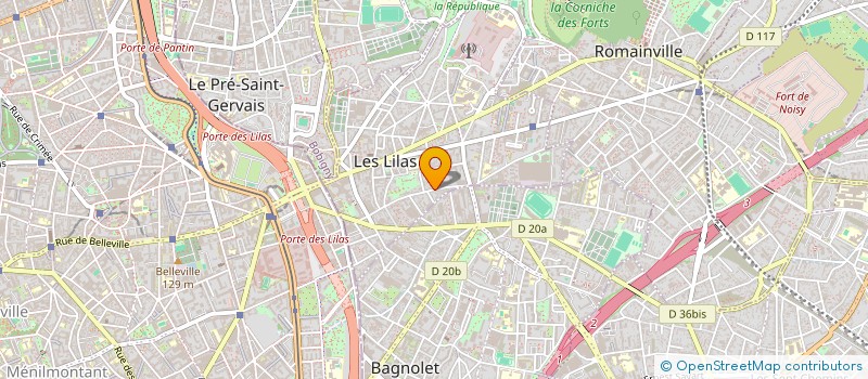 localisation de l'entreprise NOUXIAN à LES LILAS