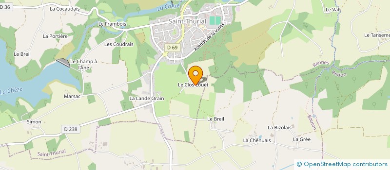 localisation de l'entreprise NOV  SAINT-THURIAL