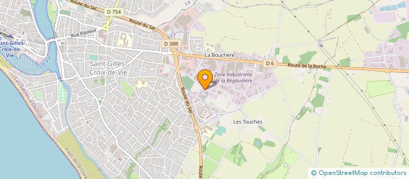 localisation de l'entreprise NOV'ISOL à SAINT-GILLES-CROIX-DE-VIE