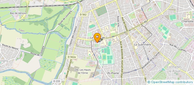 localisation de l'entreprise NOV'OPTIQUE à CAEN