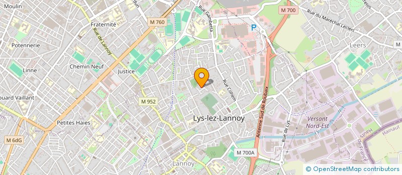 localisation de l'entreprise NOVA 25  LYS-LEZ-LANNOY