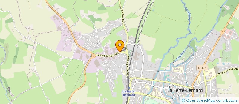 localisation de l'entreprise NOVA à LA FERTE-BERNARD