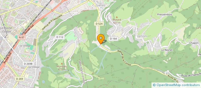 localisation de l'entreprise NOVA  GIERES