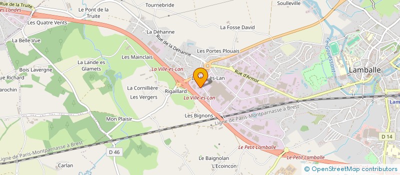 localisation de l'entreprise NOVA à LAMBALLE-ARMOR