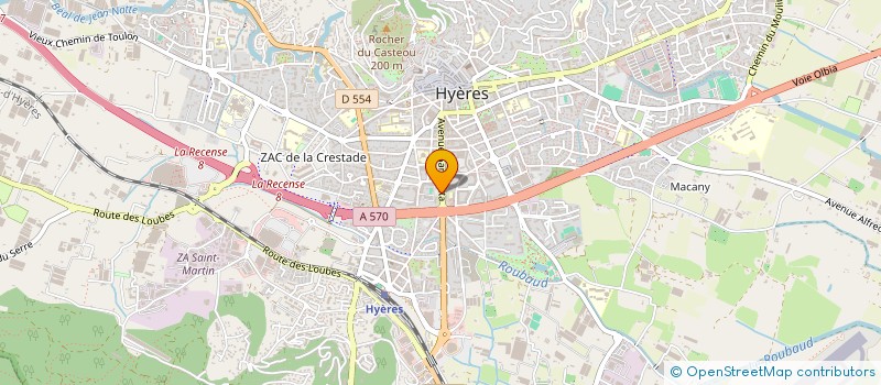 localisation de l'entreprise NOVA 7 à HYERES