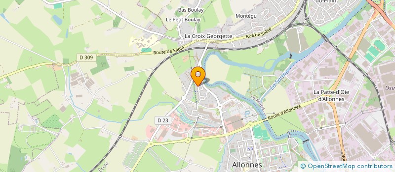 localisation de l'entreprise NOVA à ALLONNES