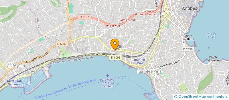 localisation de l'entreprise NOVA à ANTIBES