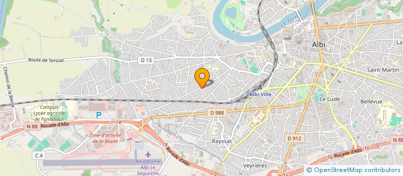 localisation de l'entreprise NOVA  ALBI