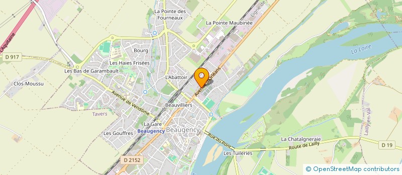 localisation de l'entreprise NOVA à BEAUGENCY