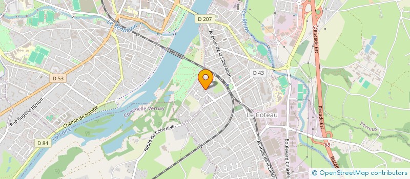 localisation de l'entreprise NOVA  ROANNE