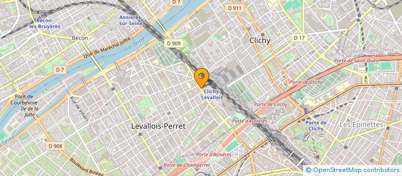 localisation de l'entreprise NOVA ASSOCIES à LEVALLOIS-PERRET