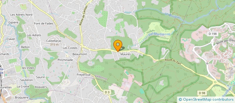 localisation de l'entreprise NOVA CAEZARE  VALBONNE